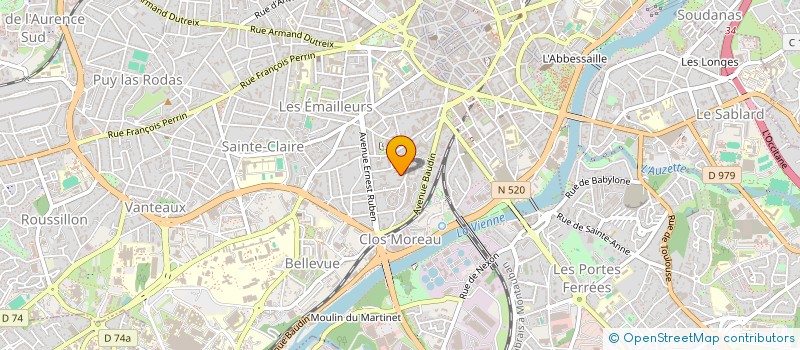 localisation de l'entreprise SYNDIC COPROPRIETE 32 R BROSSOLETTE à LIMOGES
