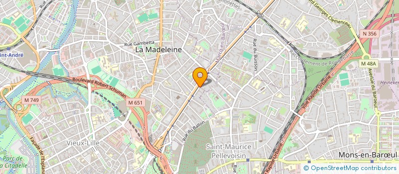 localisation de l'entreprise SYNDIC COPROPRIETE à LA MADELEINE