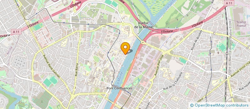 localisation de l'entreprise SYNDIC COPROPRIETE 36 R HAUTE DE RECULEE à ANGERS