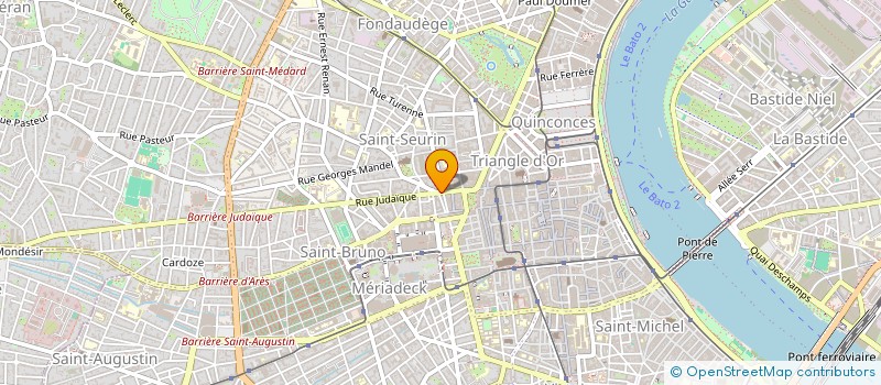 localisation de l'entreprise SYNDIC COPROPRIETE 37 RUE JUDAIQUE  BORDEAUX