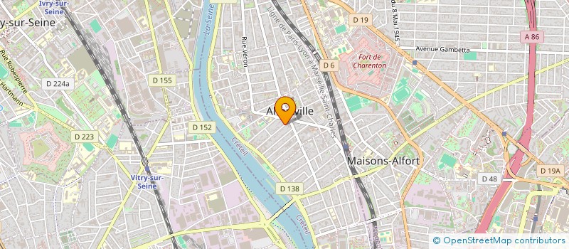 localisation de l'entreprise SYNDIC COPROPRIETE 37RUE DU 14JUILLET  ALFORTVILLE