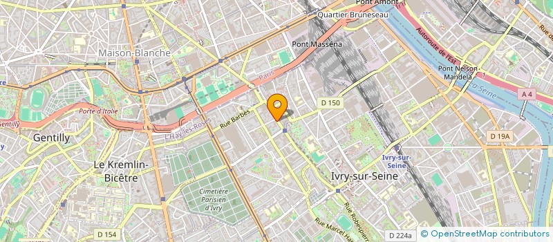 localisation de l'entreprise SYNDIC COPROPRIETE à IVRY-SUR-SEINE