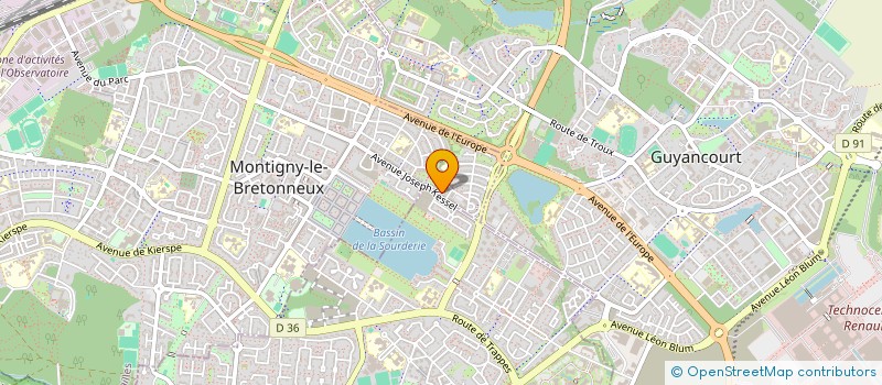 localisation de l'entreprise SYNDIC COPROPRIETE  MONTIGNY-LE-BRETONNEUX