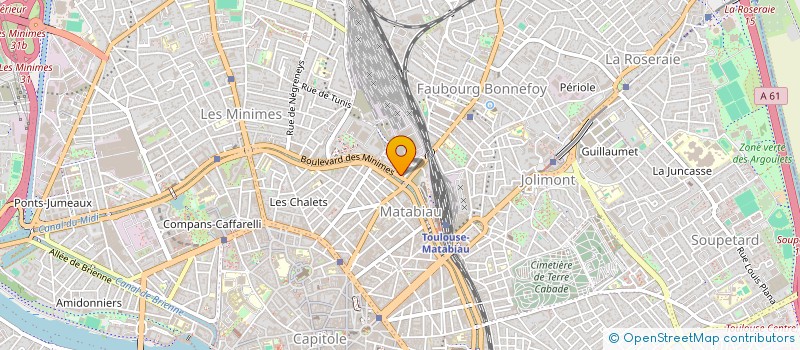 localisation de l'entreprise SYNDIC COPROPRIETE 4 BD DES MINIMES à TOULOUSE
