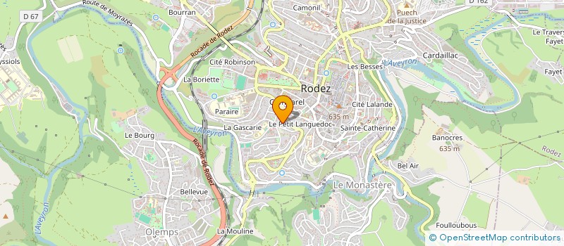 localisation de l'entreprise SYNDIC COPROPRIETE  RODEZ