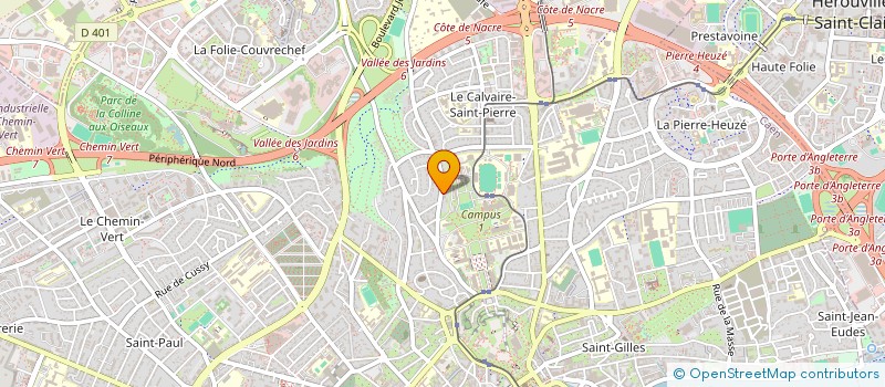 localisation de l'entreprise SYNDIC COPROPRIETE 44-46 RUE DES TILLEUL à CAEN