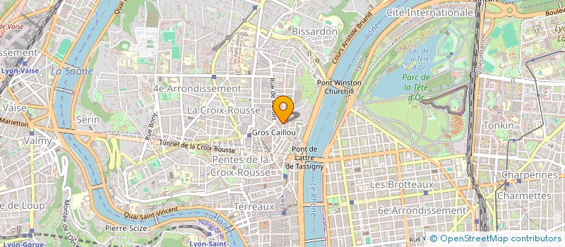 localisation de l'entreprise SYNDIC COPROPRIETE 5 RUE CELU  LYON 4EME