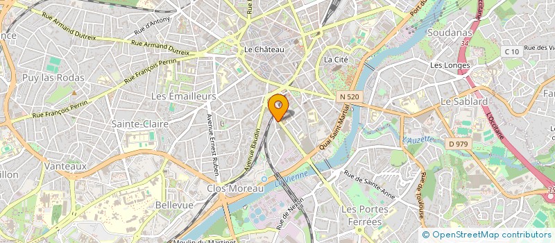 localisation de l'entreprise SYNDIC COPROPRIETE 51 AV REVOLUTION à LIMOGES