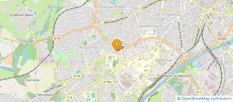 localisation de l'entreprise SYNDIC COPROPRIETE 6-12 MAURICE ROLLINAT à LIMOGES
