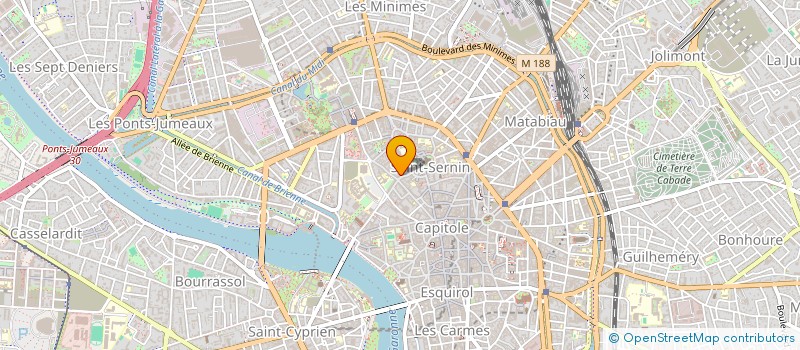 localisation de l'entreprise SYNDIC COPROPRIETE 6 RUE DE LA CHAINE à TOULOUSE