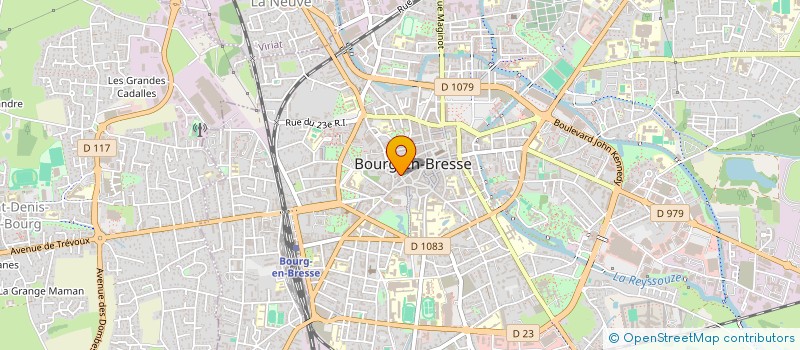 localisation de l'entreprise SYNDIC COPROPRIETE 7 RUE CLAVAGRY  BOURG-EN-BRESSE