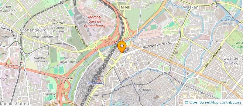 localisation de l'entreprise SYNDIC COPROPRIETE 7 RUE DE WISSEMBOURG à STRASBOURG