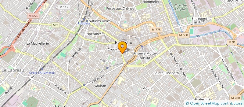 localisation de l'entreprise SYNDIC COPROPRIETE 70 R MAL FOCH  ROUBAIX