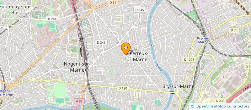 localisation de l'entreprise SYNDIC COPROPRIETE 71 BIS AV CLEMENCEAU  LE PERREUX-SUR-MARNE