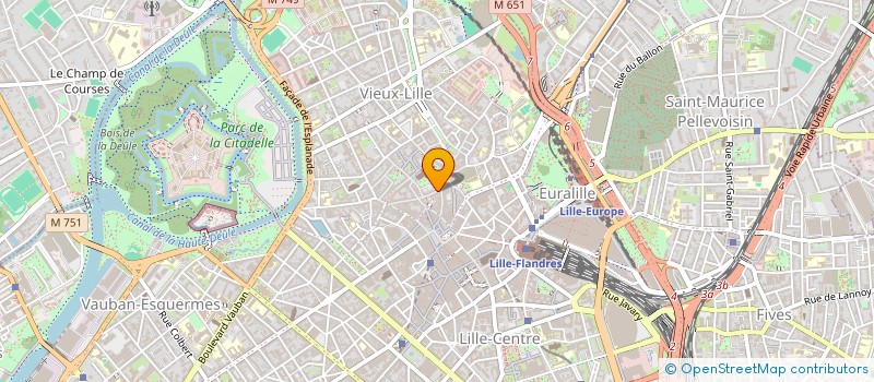 localisation de l'entreprise SYNDIC COPROPRIETE 8 RUE BASSE à LILLE