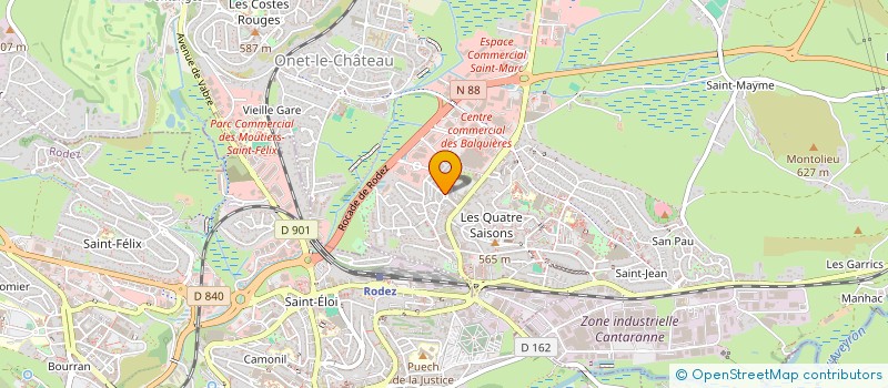 localisation de l'entreprise SYNDIC COPROPRIETE BERLIOZ  ONET-LE-CHATEAU