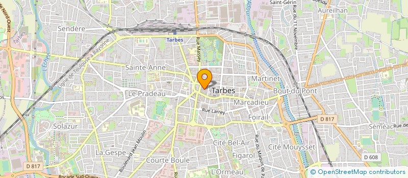 localisation de l'entreprise SYNDIC COPROPRIETE BRAUHAUBAN  TARBES