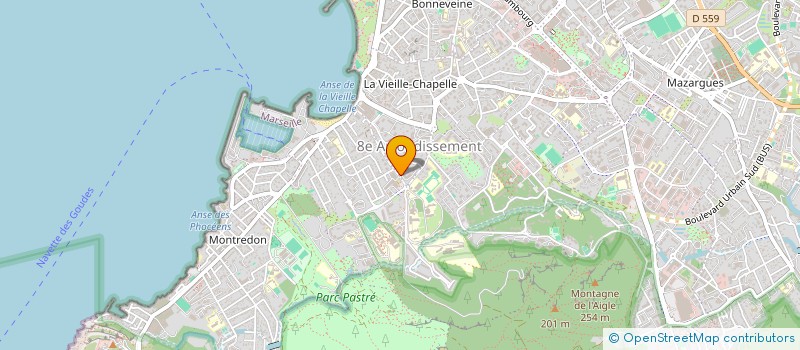 localisation de l'entreprise SYNDIC COPROPRIETE CAP VEYRE à MARSEILLE 8EME