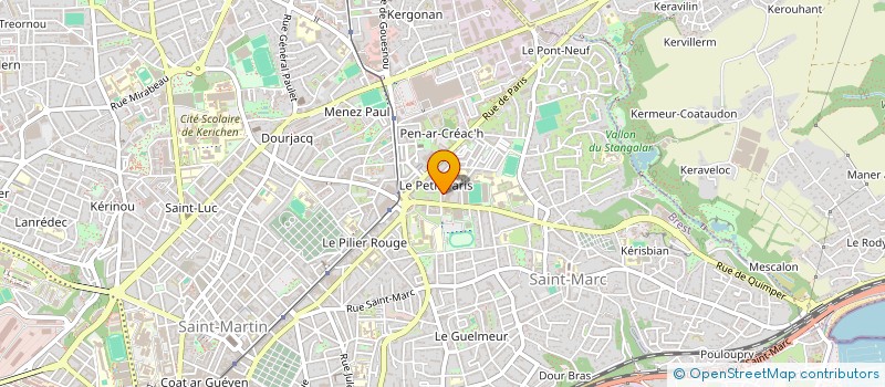 localisation de l'entreprise SYNDIC COPROPRIETE CHATEAU D EAU à BREST