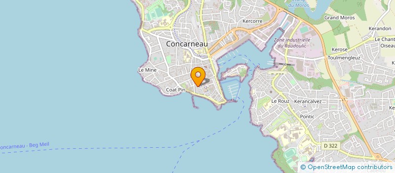 localisation de l'entreprise SYNDIC COPROPRIETE COLBERT  CONCARNEAU