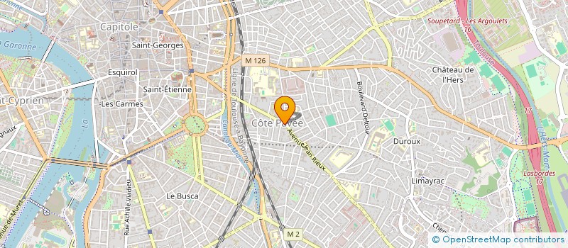 localisation de l'entreprise SYNDIC COPROPRIETE COTE PAVEE  TOULOUSE