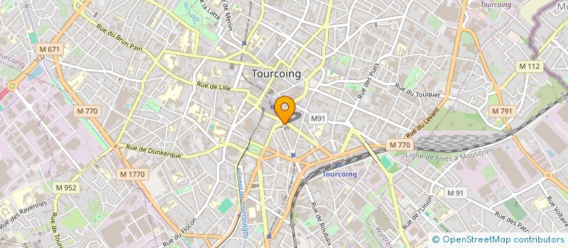 localisation de l'entreprise SYNDIC COPROPRIETE DES TOURS D & E  TOURCOING