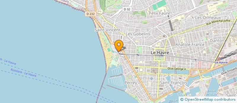 localisation de l'entreprise SYNDIC COPROPRIETE DU 16 RUE CHAMPLAIN à LE HAVRE