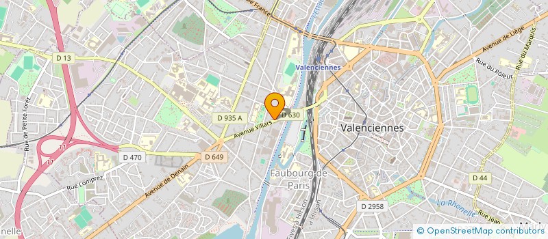 localisation de l'entreprise SYNDIC COPROPRIETE DU 18 AVENUE VILLARS à VALENCIENNES