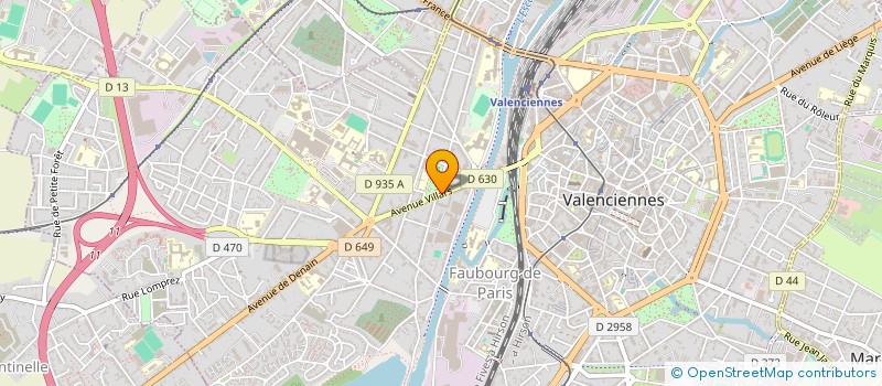 localisation de l'entreprise SYNDIC COPROPRIETE DU 42 AVENUE VILLARS à VALENCIENNES