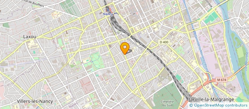 localisation de l'entreprise SYNDIC COPROPRIETE DU 43 BD JEAN JAURES  NANCY