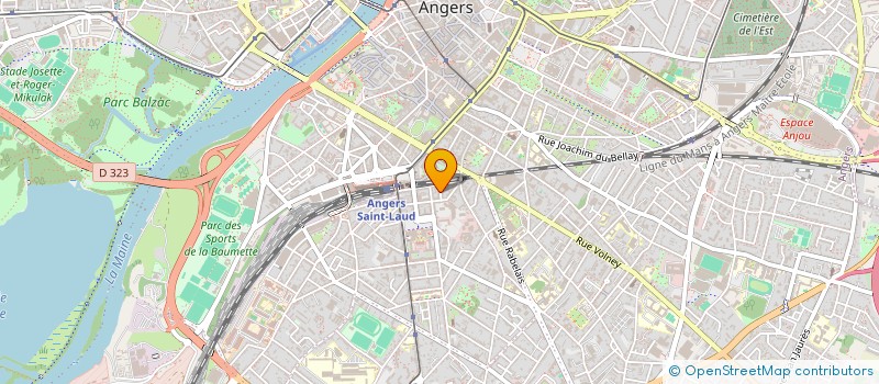 localisation de l'entreprise SYNDIC COPROPRIETE DU 6 ET 8 R MAINDRON à ANGERS