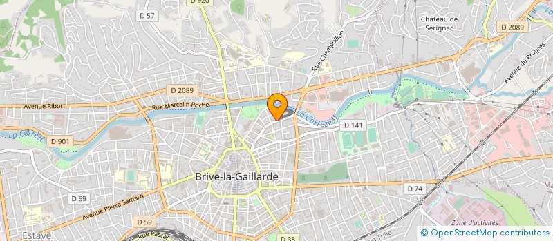 localisation de l'entreprise SYNDIC COPROPRIETE FOCH N 59  BRIVE-LA-GAILLARDE