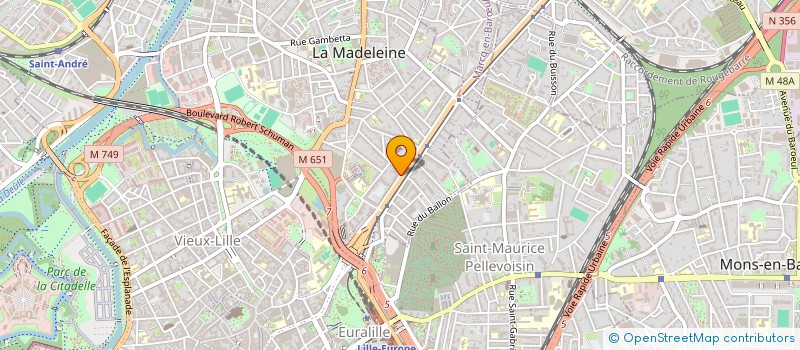 localisation de l'entreprise SYNDIC COPROPRIETE IMM 141 AV REPUBLIQUE à LA MADELEINE