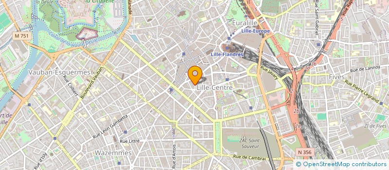 localisation de l'entreprise SYNDIC COPROPRIETE IMM 40 RUE DU PLAT  LILLE