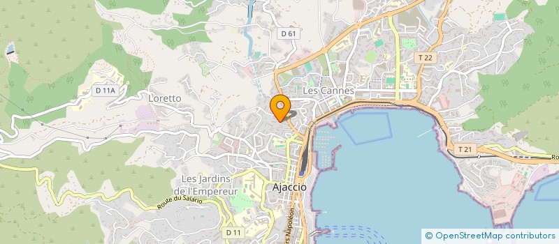 localisation de l'entreprise SYNDIC COPROPRIETE IMM BEL AIR  AJACCIO