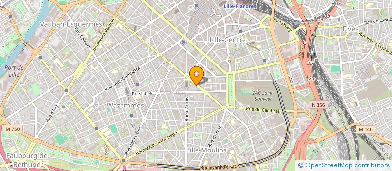 localisation de l'entreprise SYNDIC COPROPRIETE IMM JEANNE D ARC  LILLE