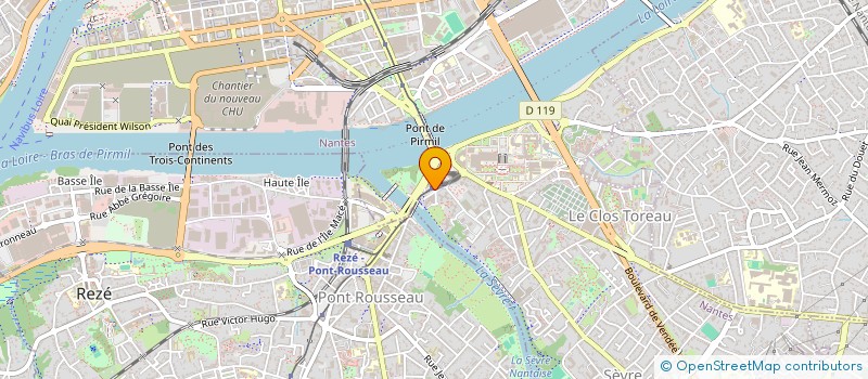 localisation de l'entreprise SYNDIC COPROPRIETE IMM LES CHATELETS  NANTES