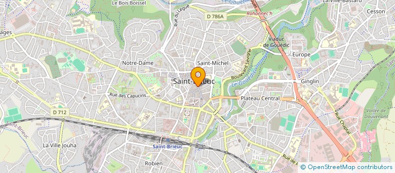 localisation de l'entreprise SYNDIC COPROPRIETE IMMEUBLE 38 RUE PORT à SAINT-BRIEUC