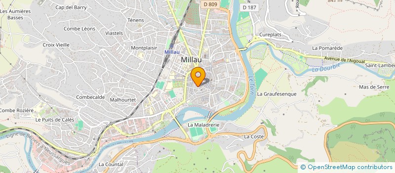 localisation de l'entreprise SYNDIC COPROPRIETE IMMEUBLE BERTRAND  MILLAU