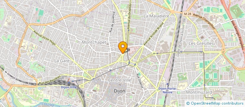 localisation de l'entreprise SYNDIC COPROPRIETE IMMEUBLE  RUE SAMBIN  DIJON