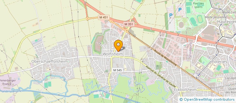 localisation de l'entreprise SYNDIC COPROPRIETE LA ROSERAIE  WOLFISHEIM