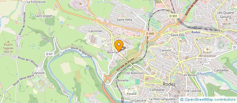 localisation de l'entreprise SYNDIC COPROPRIETE LE CADUCEE II  RODEZ