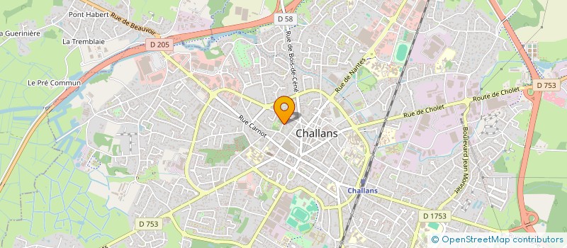 localisation de l'entreprise SYNDIC COPROPRIETE LE CHATEAU à CHALLANS