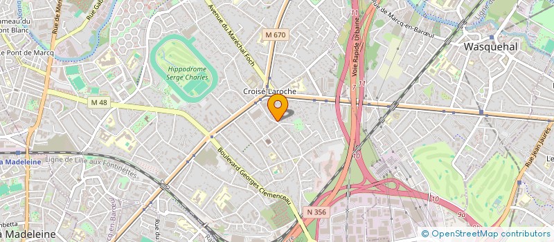 localisation de l'entreprise SYNDIC COPROPRIETE LE CLOS DU CROISE à MARCQ-EN-BARŒUL