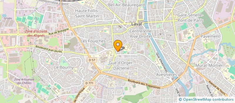localisation de l'entreprise SYNDIC COPROPRIETE LE DUGUESCLIN à LAVAL