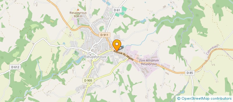 localisation de l'entreprise SYNDIC COPROPRIETE LE MOULIN  RIEUPEYROUX