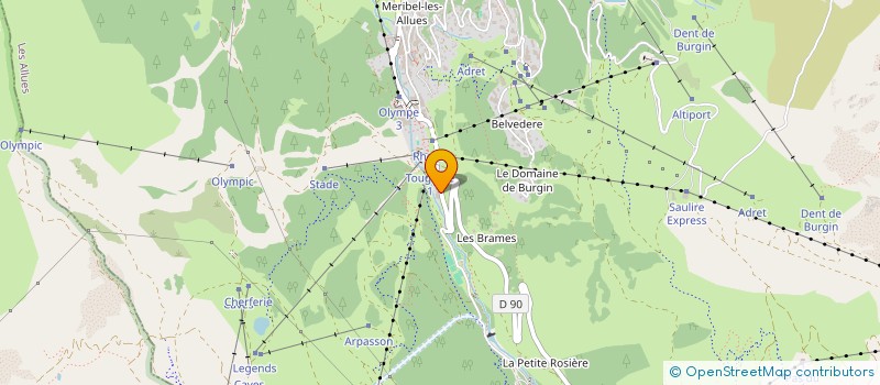 localisation de l'entreprise SYNDIC COPROPRIETE LE RUITOR  LES ALLUES