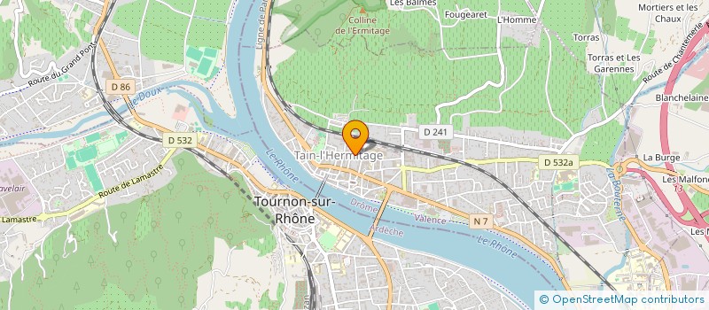 localisation de l'entreprise SYNDIC COPROPRIETE LE TAUROBOLE  TAIN-L'HERMITAGE