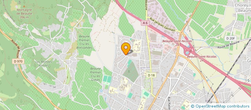 localisation de l'entreprise SYNDIC COPROPRIETE LES CENTS VIGNES à BEAUNE
