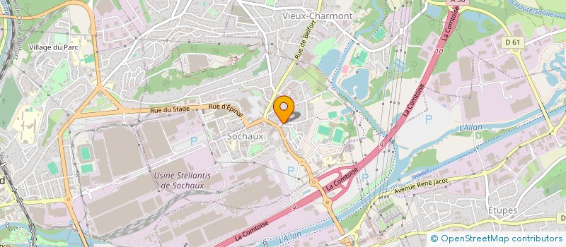 localisation de l'entreprise SYNDIC COPROPRIETE LES CHENES à SOCHAUX